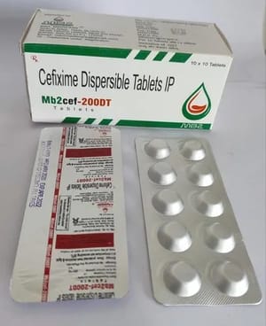 Cefixime Dispersible 200MG Tablets IP