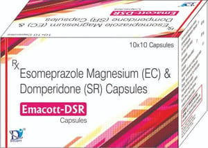Emacott DSR Esomeprazole Magnesium EC Domperidone SR Capsules