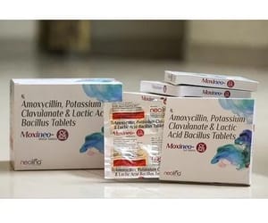 Amoxicillin, Potassium Clavulanate And Lactic Acid Bacillus Tablets
