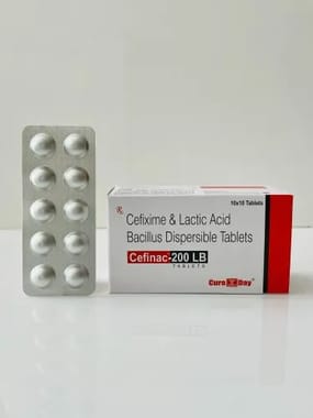 Cefixime 200mg, Lb. 2.5 Billion Spores Tablet (Cefinac-200 Lb)