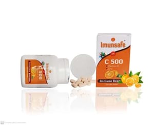 Vitamin C and zinc chewable tablets