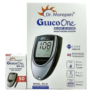 Dr. Morepen BG Gluco One Glucometer Combo And Strips
